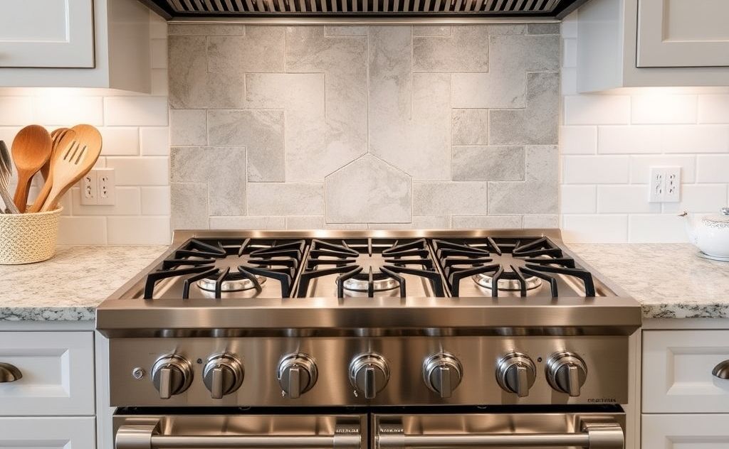 Customize your gas stove for a unique kitchen look.