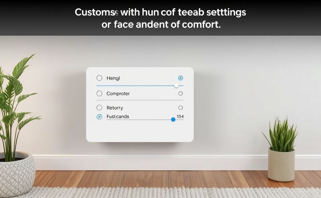 Customize your heater's comfort settings easily
