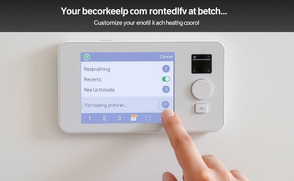 Customize your remote heating control settings easily