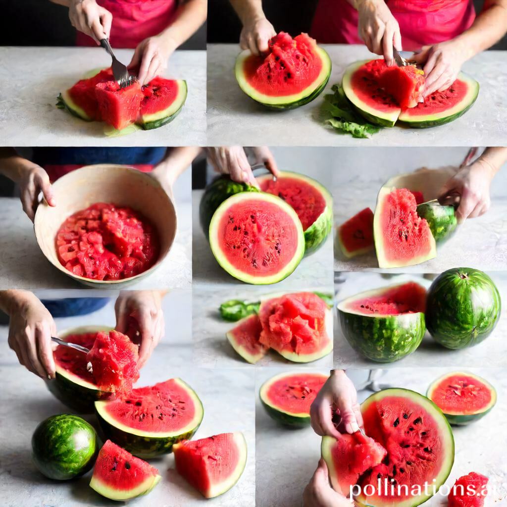 Potato Masher Method for Extracting Watermelon Juice