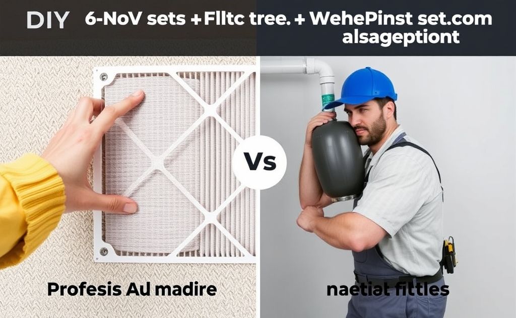 DIY HVAC filter swap versus professional service