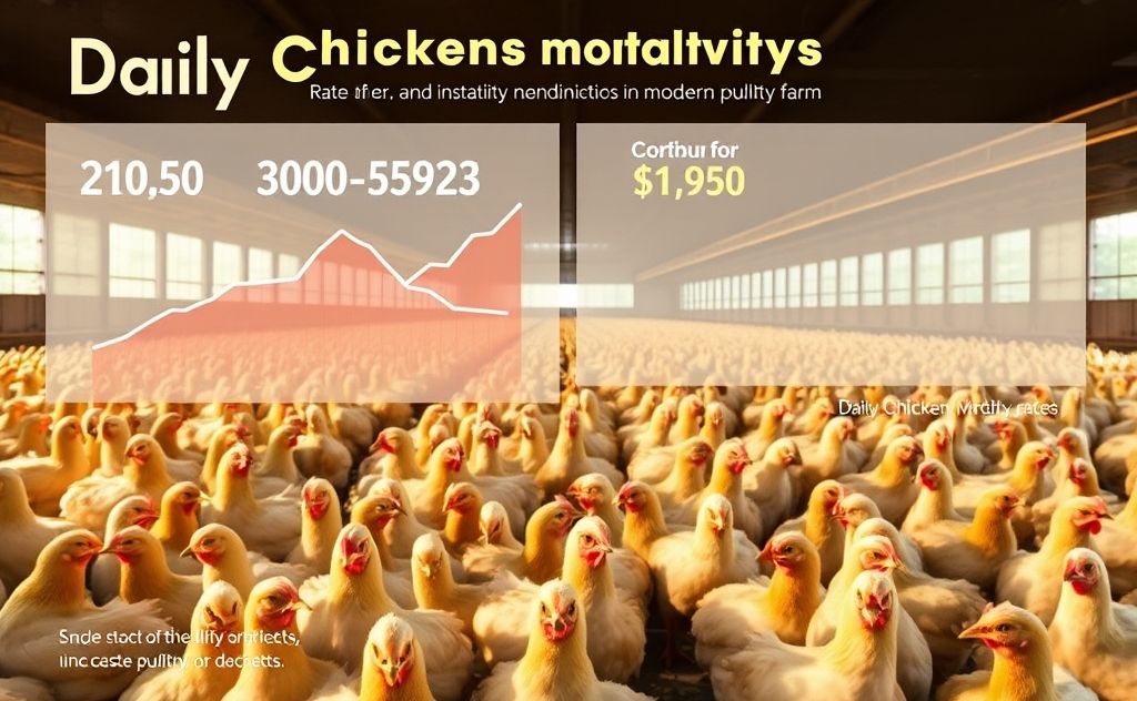 Daily chicken mortality statistics and impact