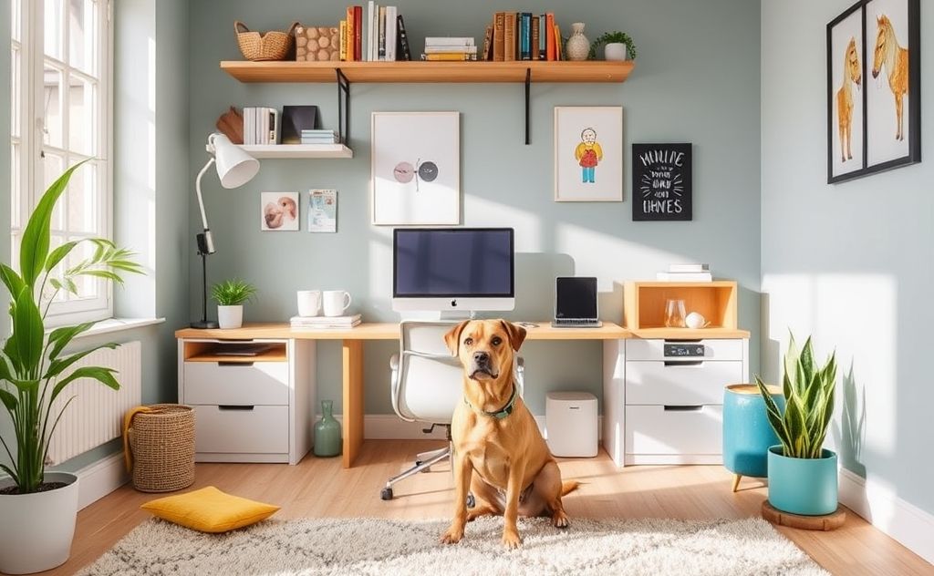 Daily cleaning tips for pet friendly home office