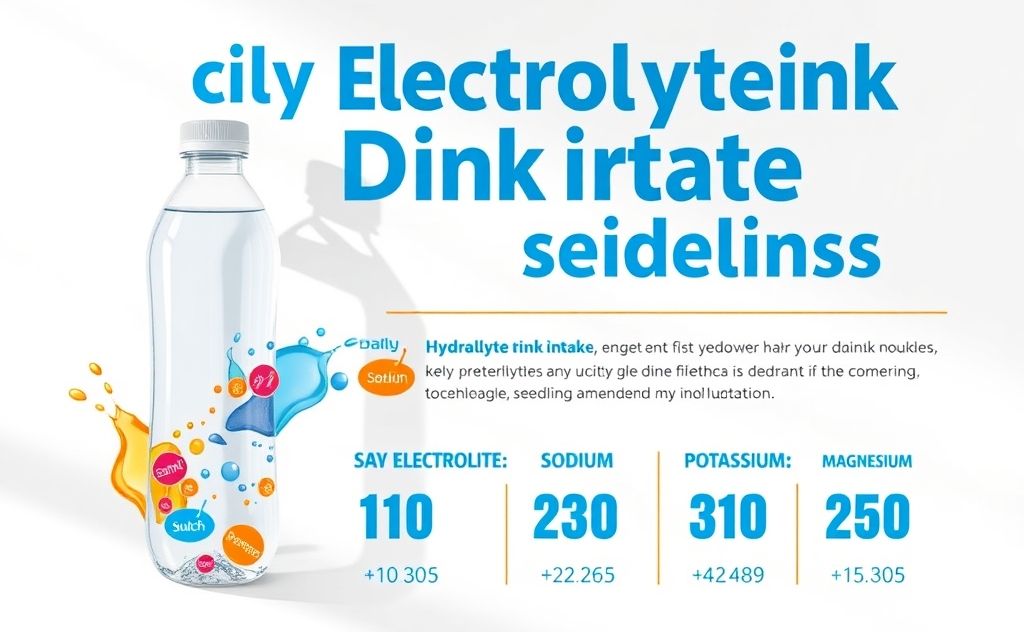 Daily electrolyte drink intake guidelines