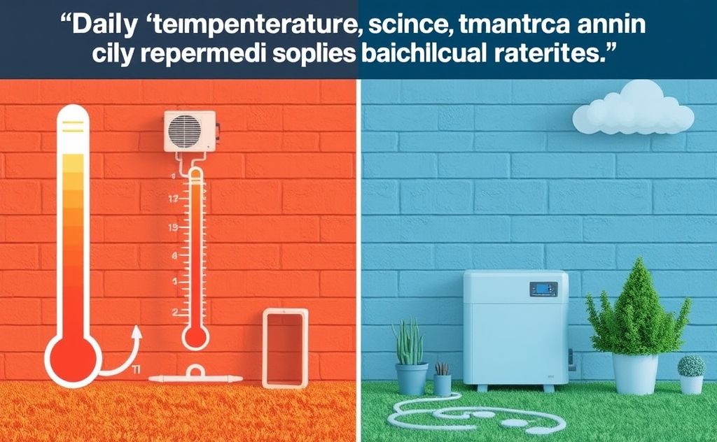 Daily temperature changes impact heating and cooling systems