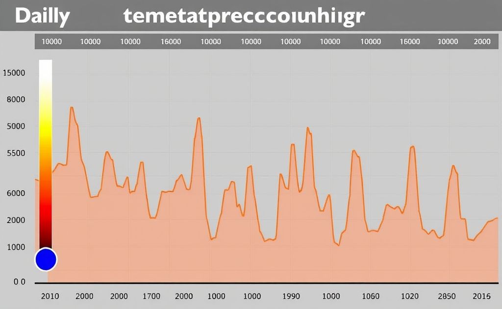 Daily temperature changes through historical data analysis