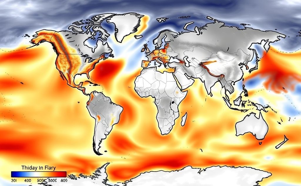Daily temperature patterns across the globe