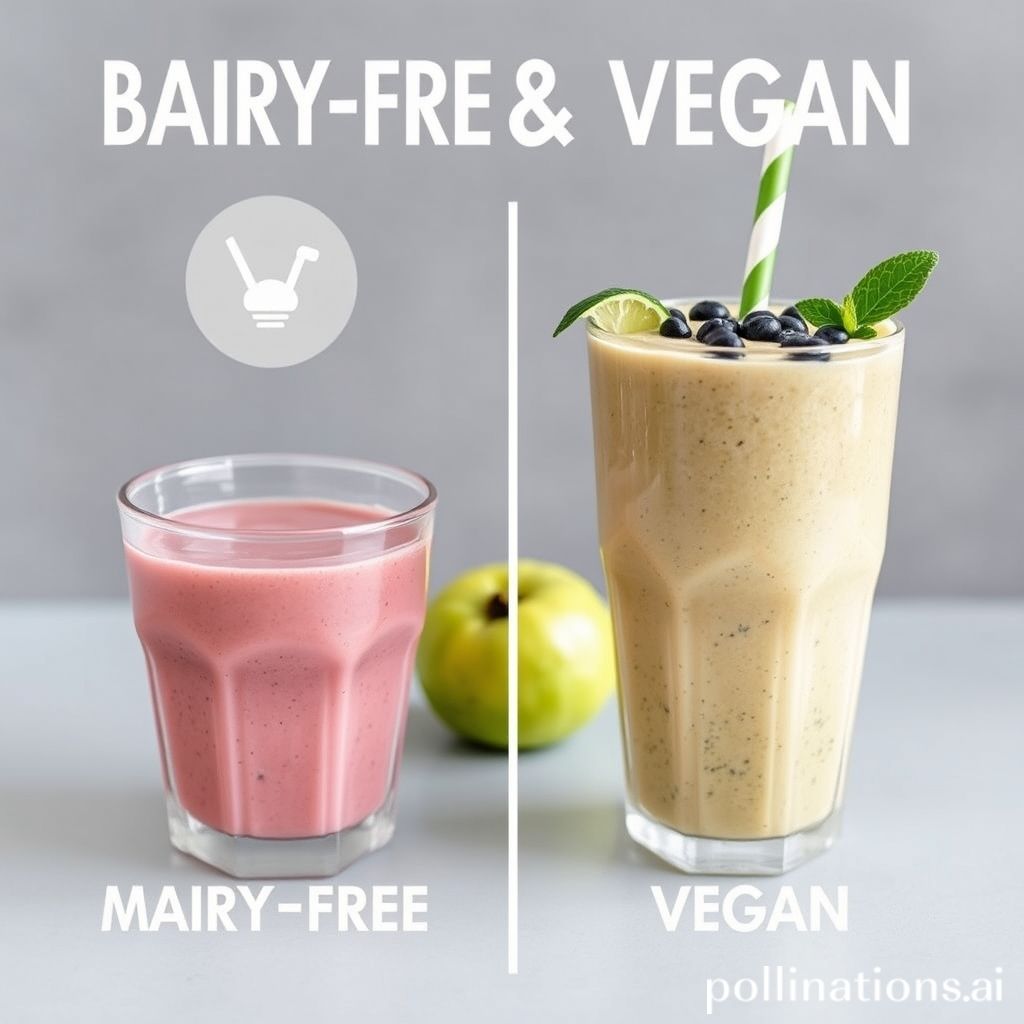 Dairy-free and Vegan Smoothie Options with Plant-based Milk, Nut Butter, and Chia/Flaxseeds