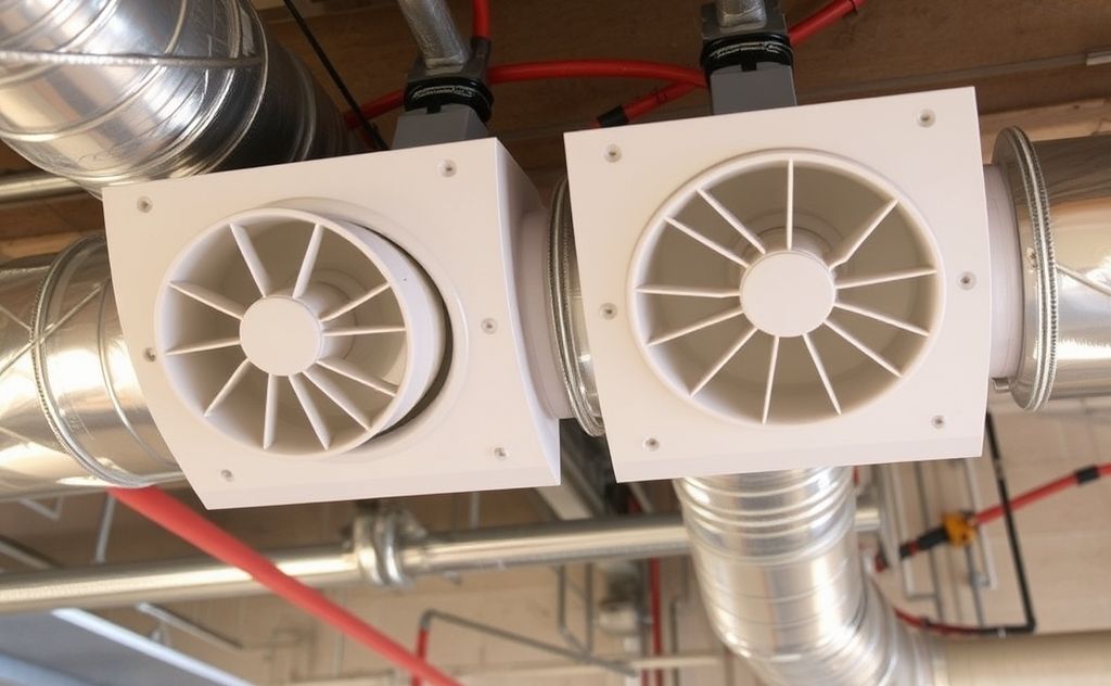 Dampers controlling airflow in HVAC ductwork system