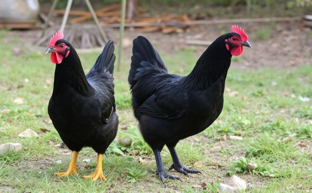 Dark chicken breeds that lay black eggs