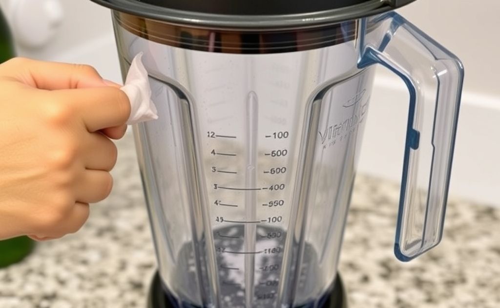 Deep clean Vitamix blender tough residue