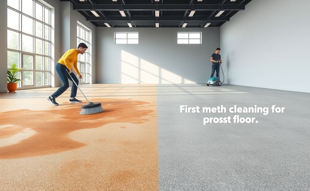 Deep clean a rubber floor with effective methods.