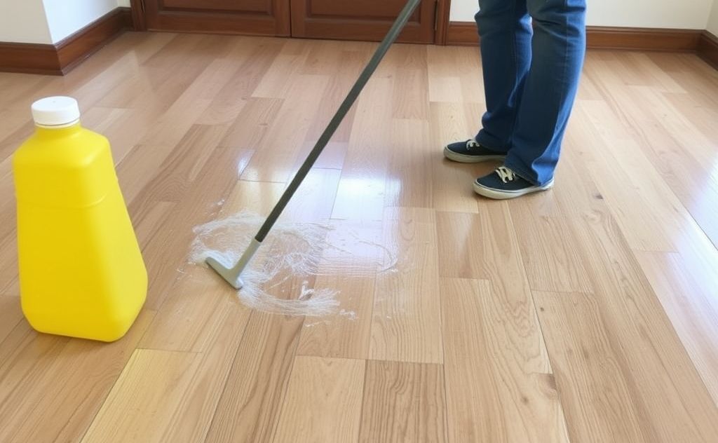 Deep clean dirty vinyl floors effectively