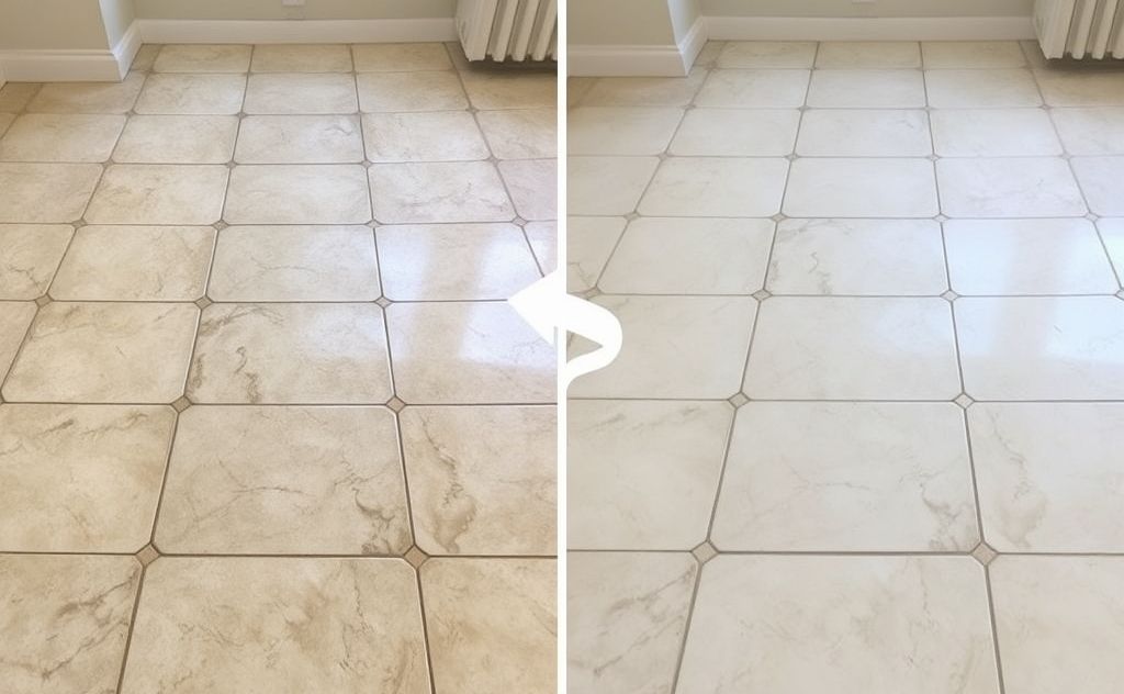 Deep clean tile grout for a fresh, bright home.