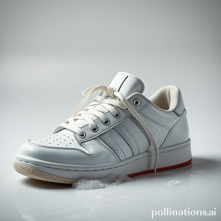 Deep cleaning sneakers putih menjadi bersih terang