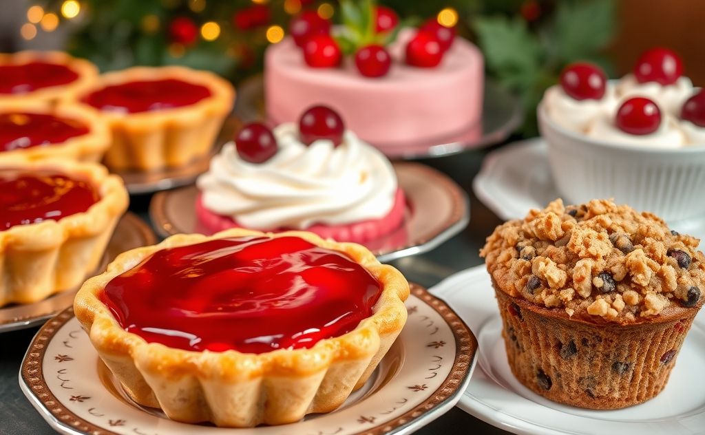 Delicious desserts featuring cranberry juice.