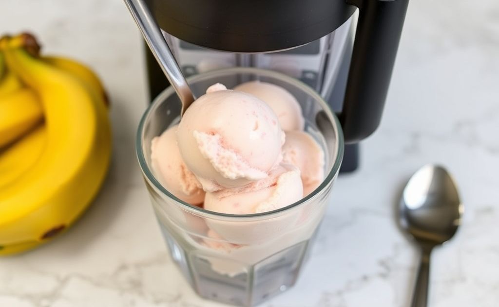Delicious ice cream made with a Vitamix blender