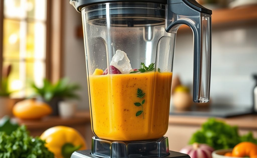 Delicious soup made easily in a Vitamix blender