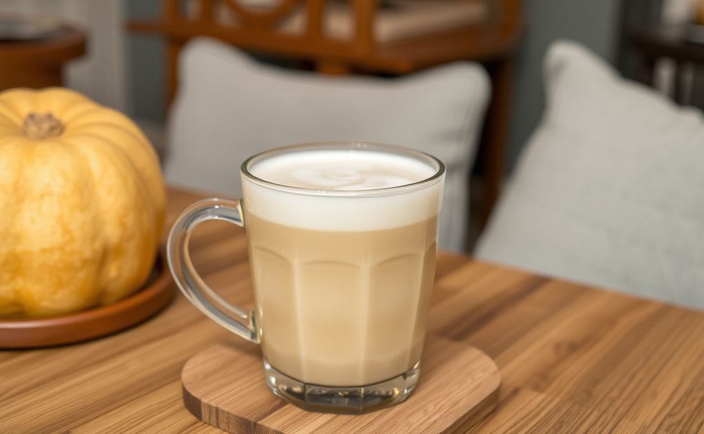 Delicious wintermelon milk tea in a cozy setting