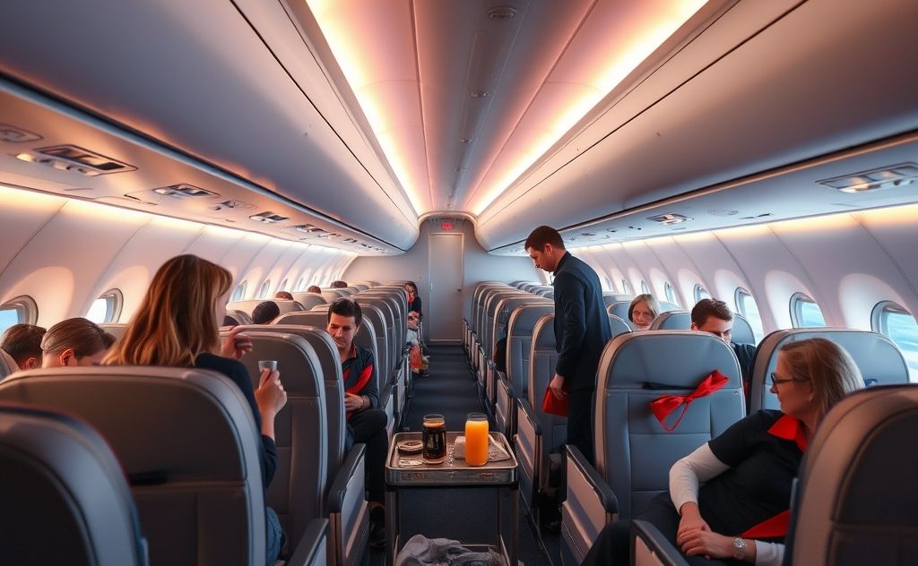 Delta Comfort+ with complimentary beverages