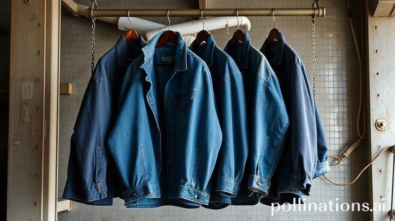 Jaket denim & workwear di hanger