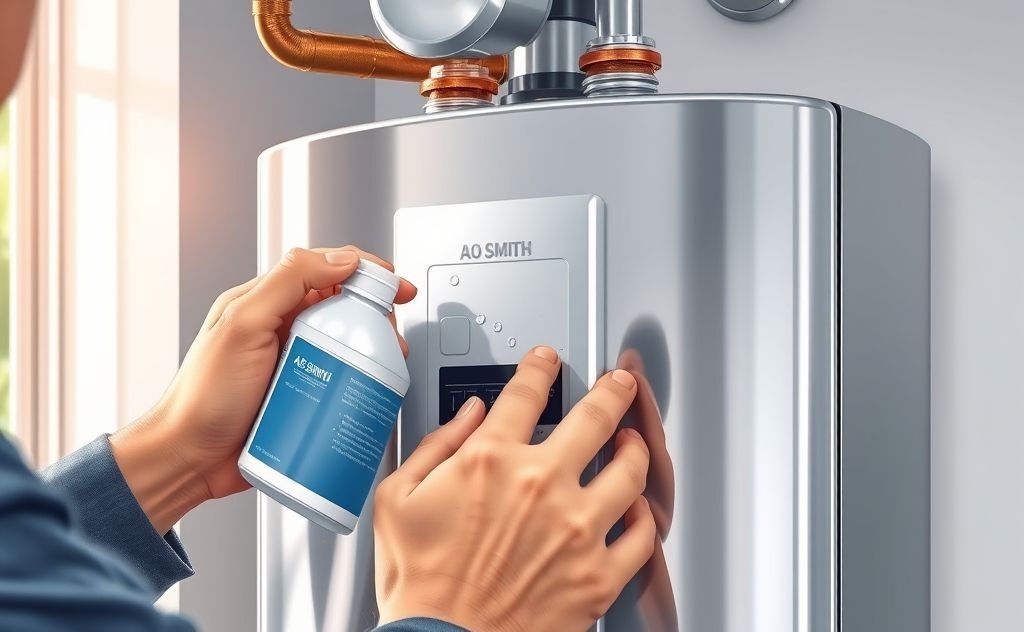 Descale A O Smith tankless water heater regularly