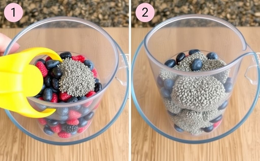 Deseed frozen mixed berries for smoothies easily
