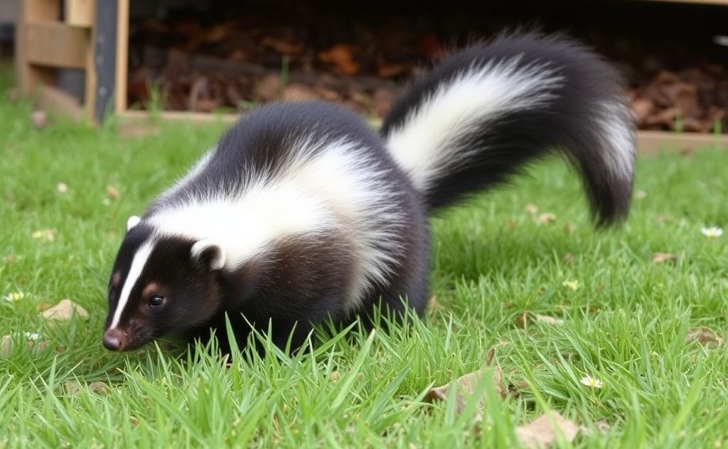 Deter skunks from chicken coop effectively