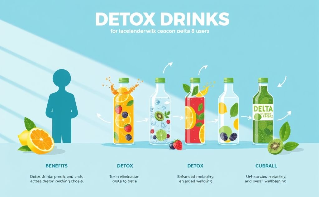 Detox drinks effectiveness for Delta 8 users