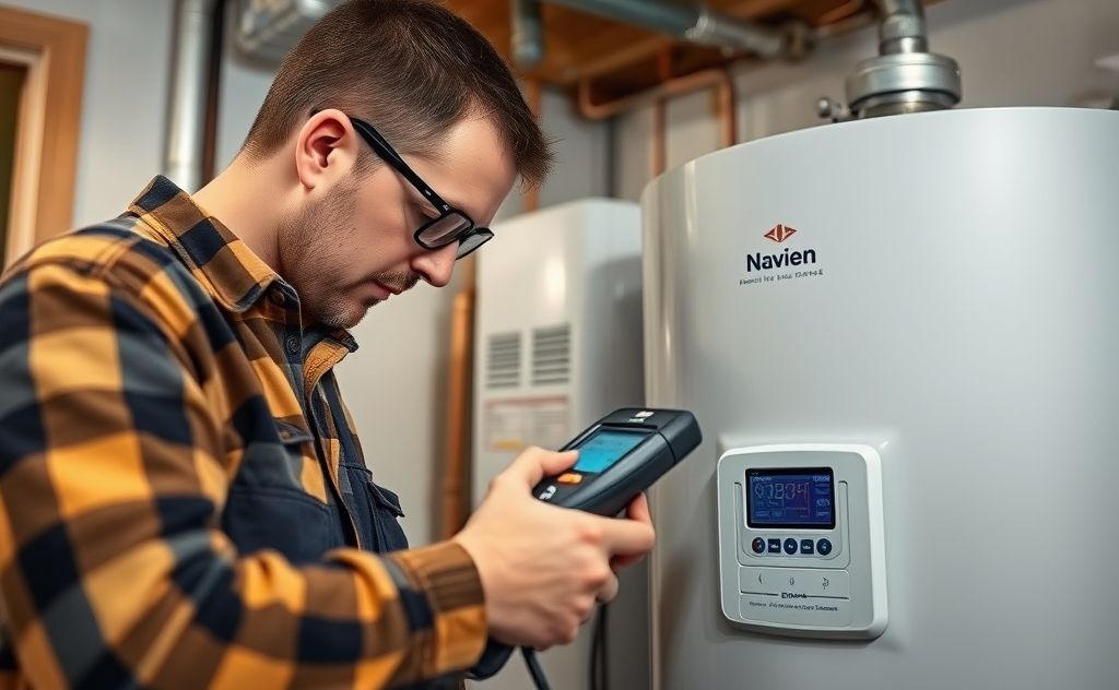 Diagnose Navien water leak issue now