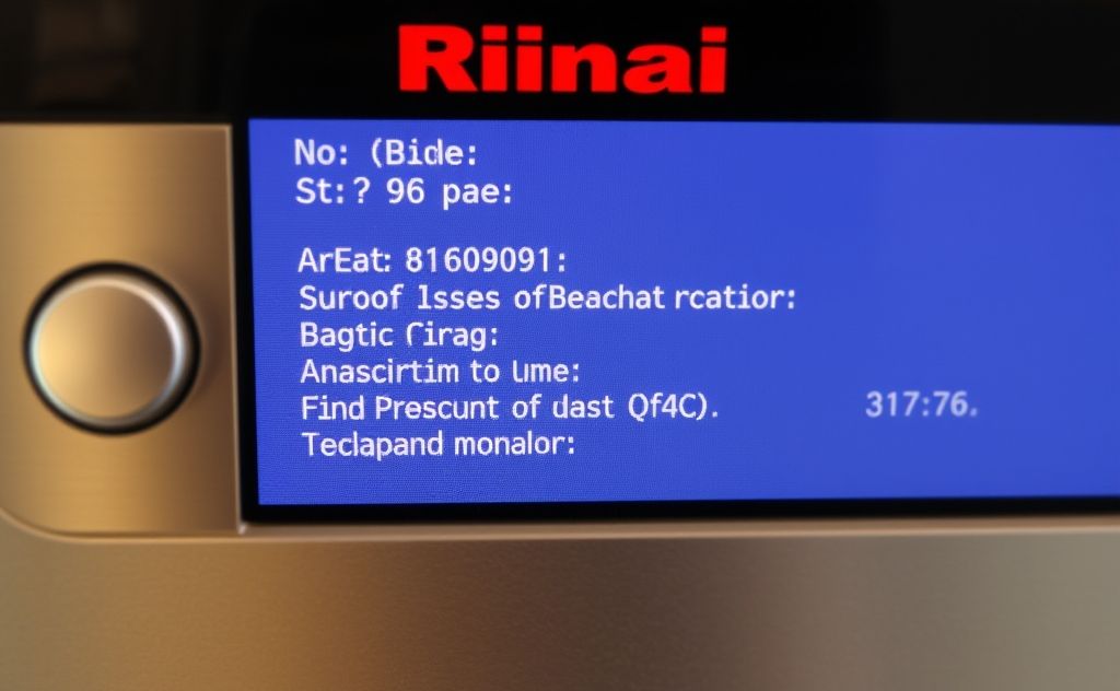 Diagnose Rinnai error codes and beeping issues