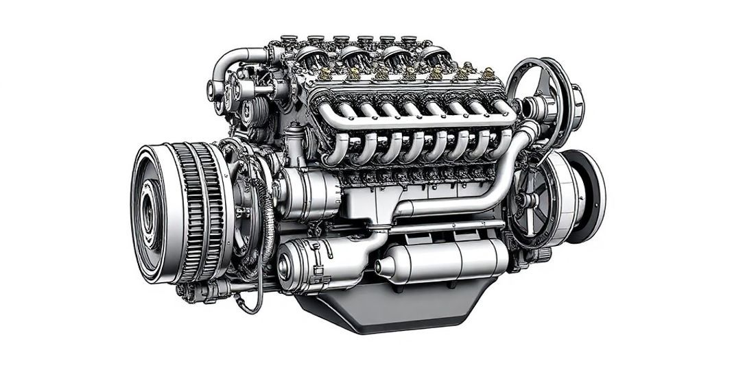 Diesel Motor Aufbau - Common Rail Einspritzung und Turbolader