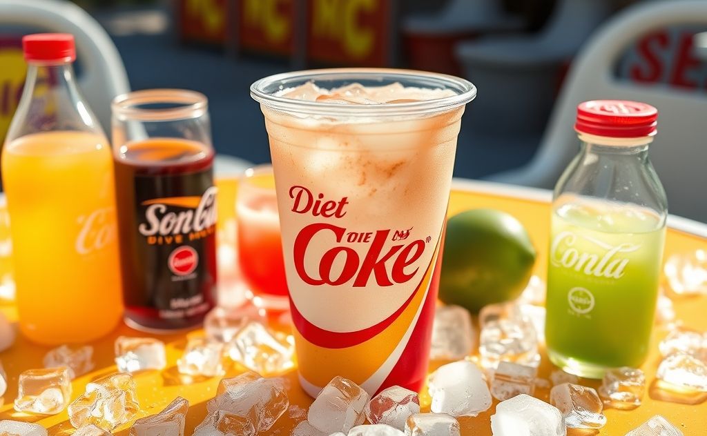 Diet Coke options at Sonic with flavors and ice