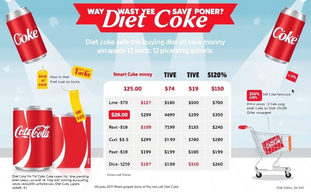 Diet Coke savings tips and 12 pack prices