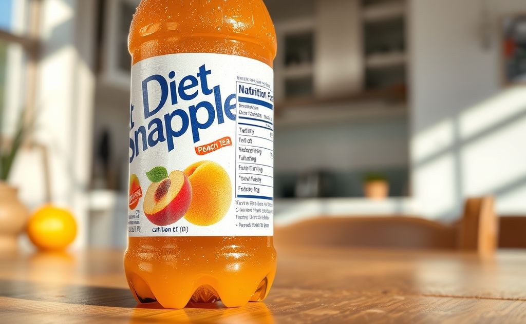 Diet Snapple Peach Tea caffeine content query