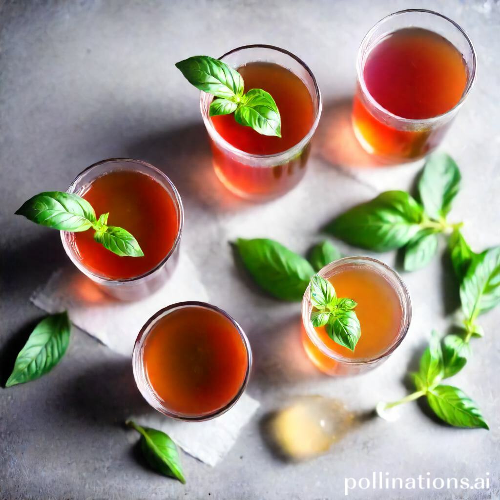 Different Variations of Sweet Basil Tea