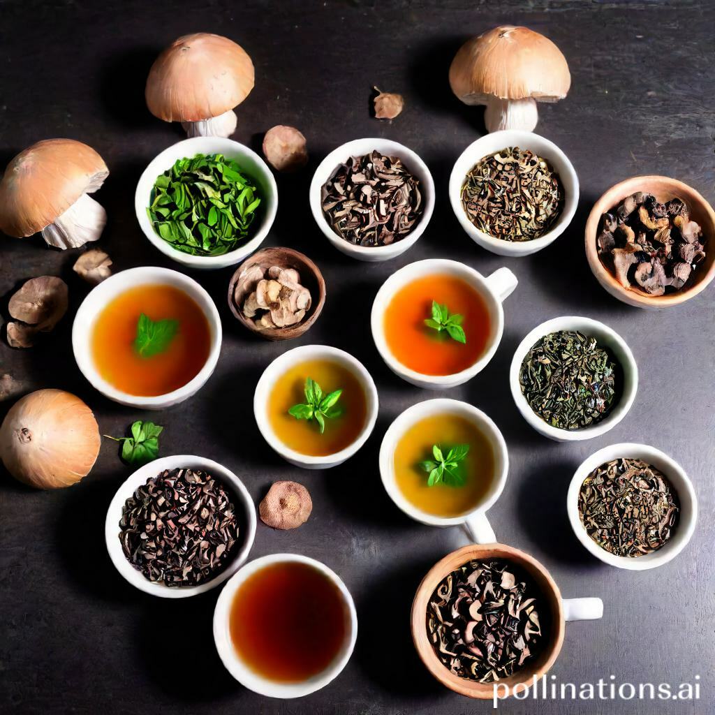 Mushroom tea varieties.