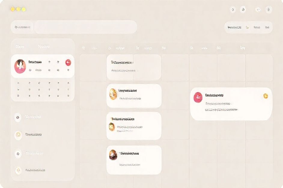 Digital calendar interface with reminders and tasks