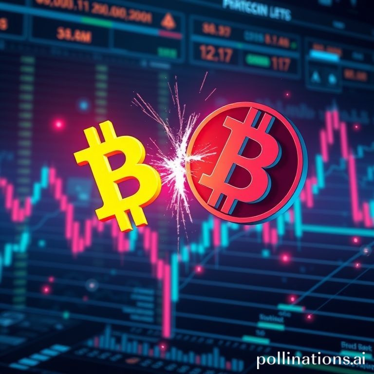 A TradingView chart displaying cryptocurrency market trends, volume, and indicators, signifying a volatile period for decentralized exchanges.