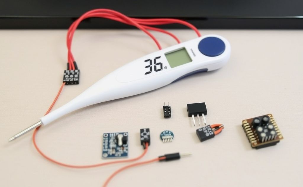 Digital thermometer components and functionality