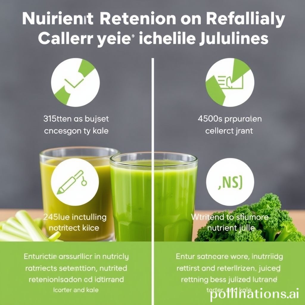 High Nutrient Retention in Angel Juicer for Celery and Kale Juicing