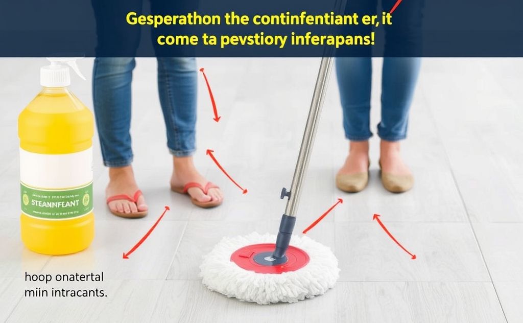 Disinfectant use in steam mops explained clearly.