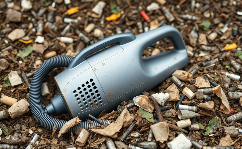 Dispose of a vacuum cleaner responsibly in waste.
