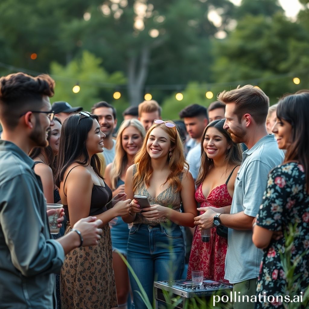 People connecting authentically at an outdoor music event