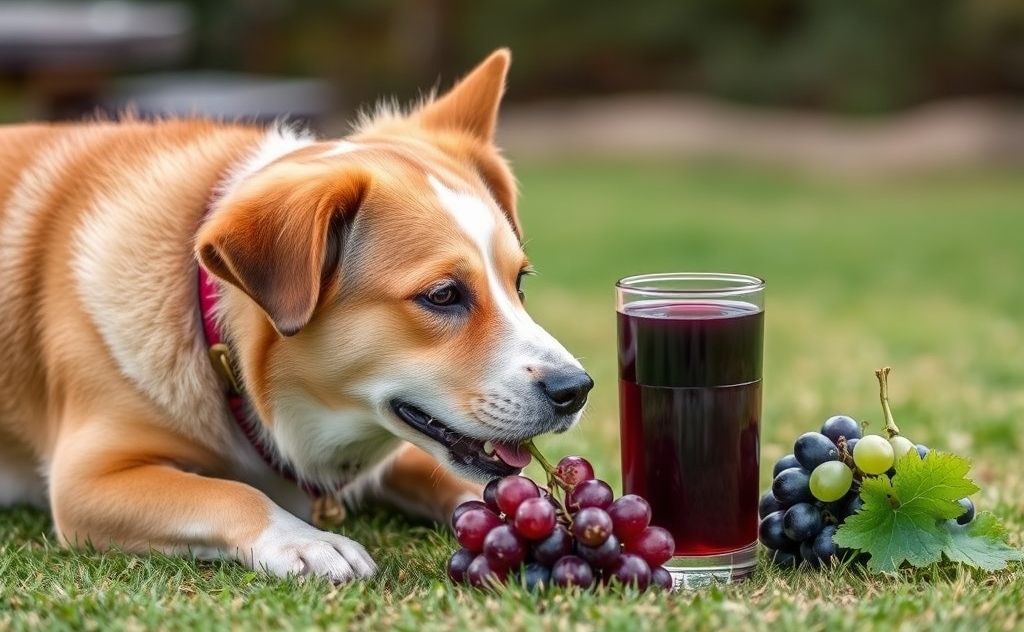 Dogs and grape juice: a risky combination