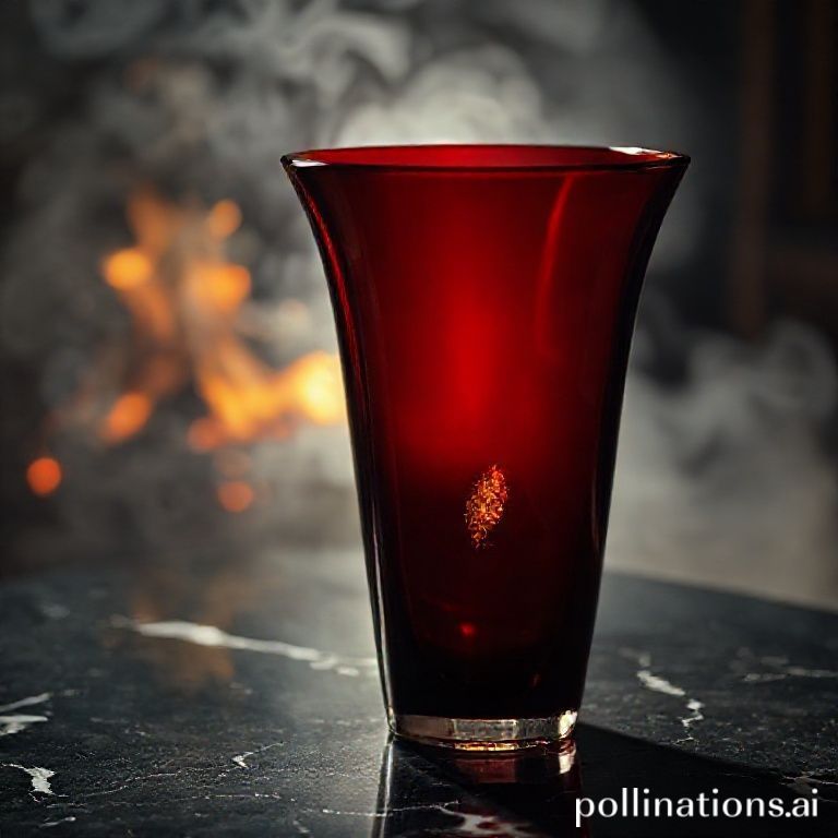 Vaso Murano vermelho rubi com ouro 24k, ilumina&ccedil;&atilde;o dram&aacute;tica