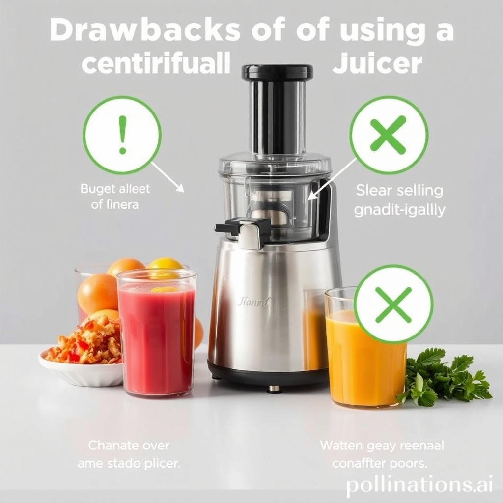 Disadvantages of Centrifugal Juicers: Oxidation, Noise, Lower Yield, Unsuitable for Leafy Greens