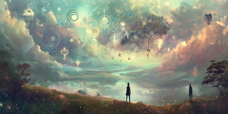 Bilinçaltını temsil eden rüya manzarası