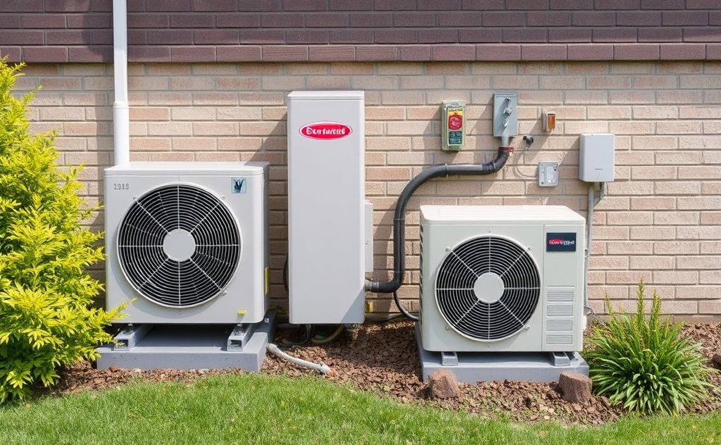 Dual fuel HVAC system with heat pump efficiency