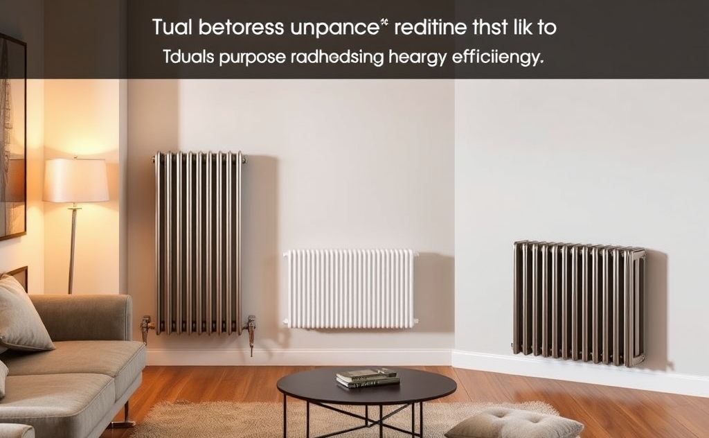 Dual purpose radiators enhance heating efficiency.